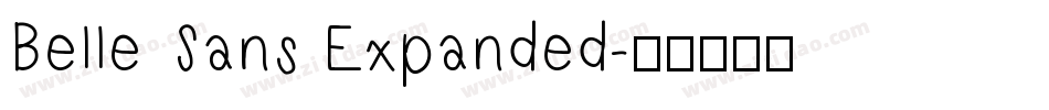 Belle Sans Expanded字体转换